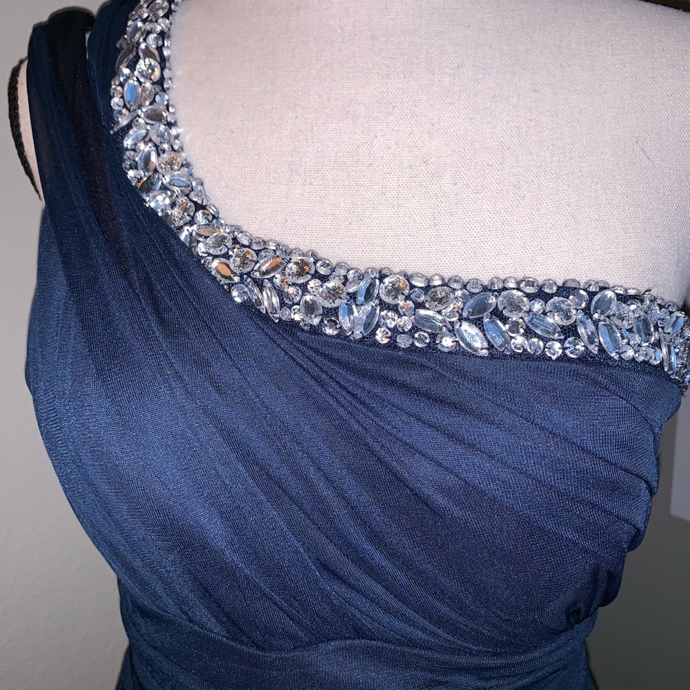 Jodi Kristopher Rhinestone Long Formal Dress - Picture 2 of 7